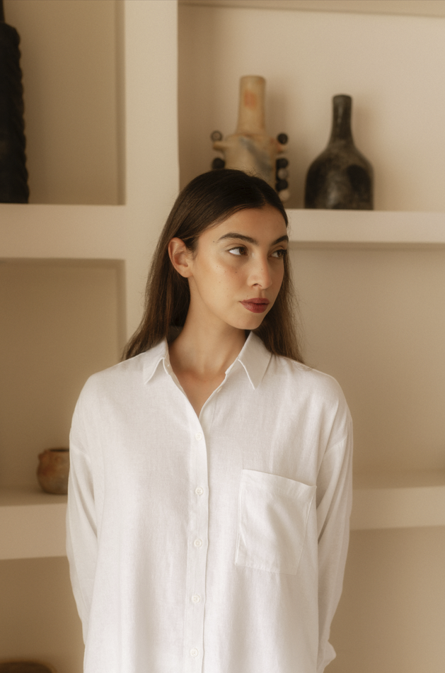 Chemise NUANCE- Blanc vue 2