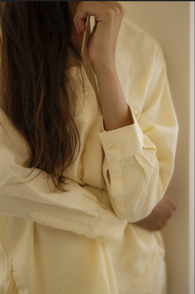 Chemise NUANCE- Jaune Pastel vue 2