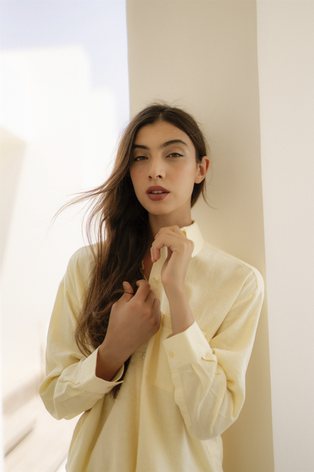Chemise NUANCE- Jaune Pastel vue 3