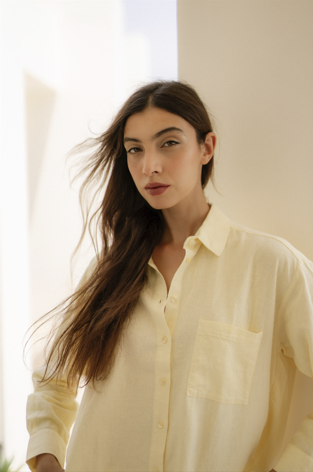 Chemise NUANCE- Jaune Pastel vue 4