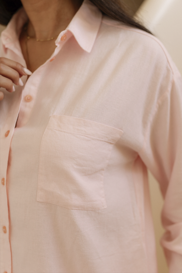 Chemise NUANCE– Rose Poudré vue 2