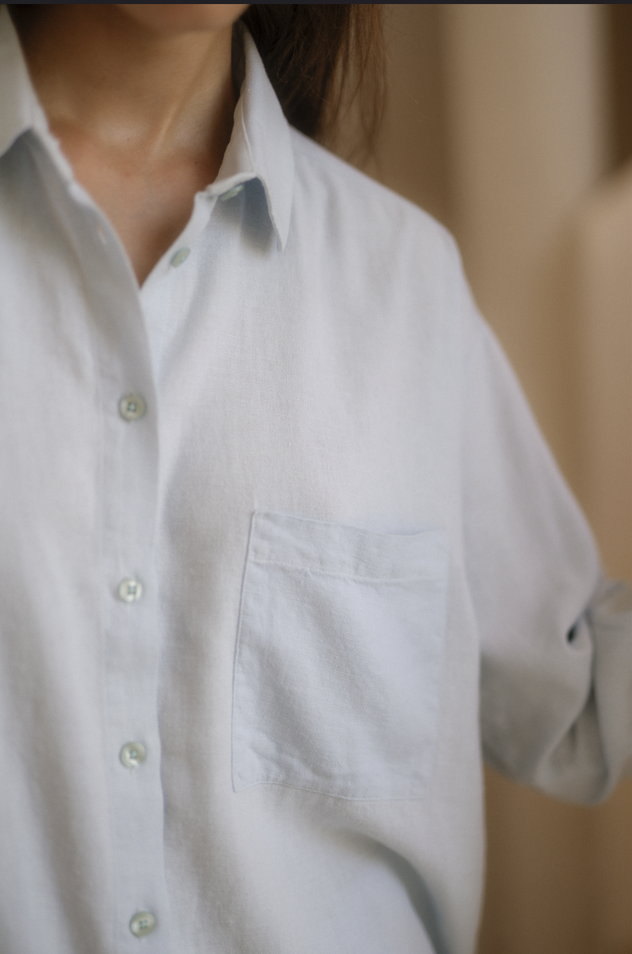 Chemise NUANCE- Bleu Ciel vue 3